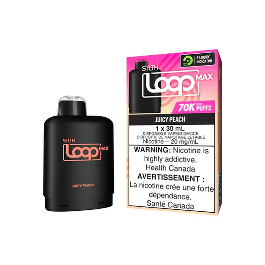 Juicy Peach - STLTH Loop MAX 70k Disposable STLTH LOOP MAX 20mg - 2% 