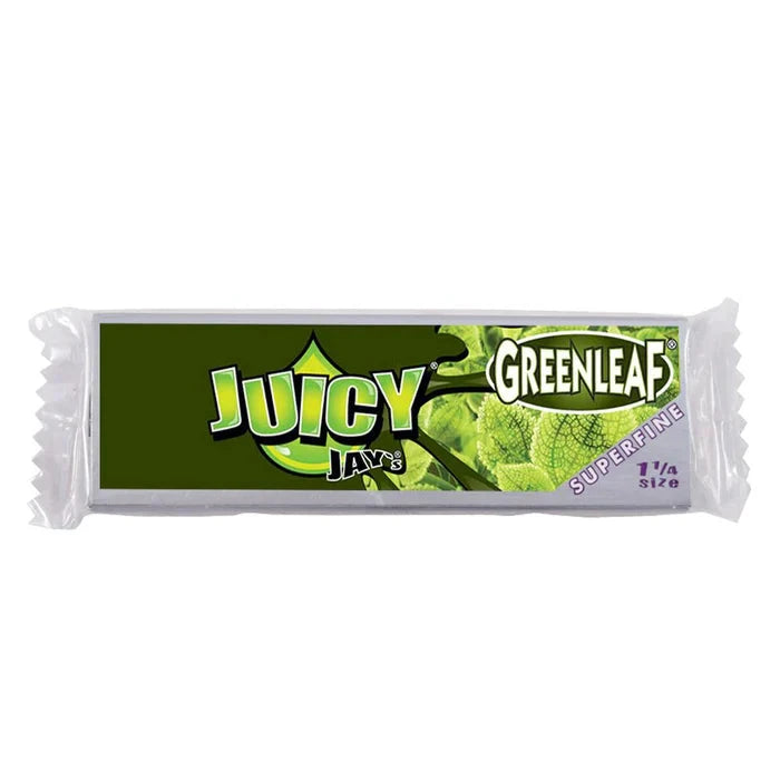 Juicy Jays Super Fine 1 1/4 Cold Turkey Juice inc Green Leaf 