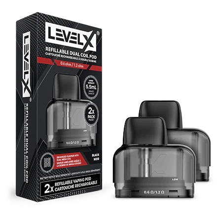 Level X Refillable Pod Cold Turkey Juice inc 