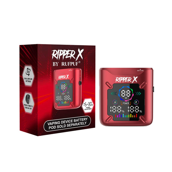 Ripper X ULTRA Battery Closed Pod System Ripper X Metallic Red 