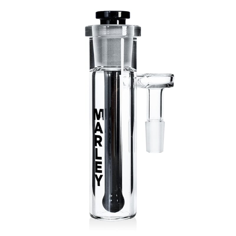 14mm 90 Degree Marley Male Tube Ashcatcher w/ Downstem Accessories Marley Black 