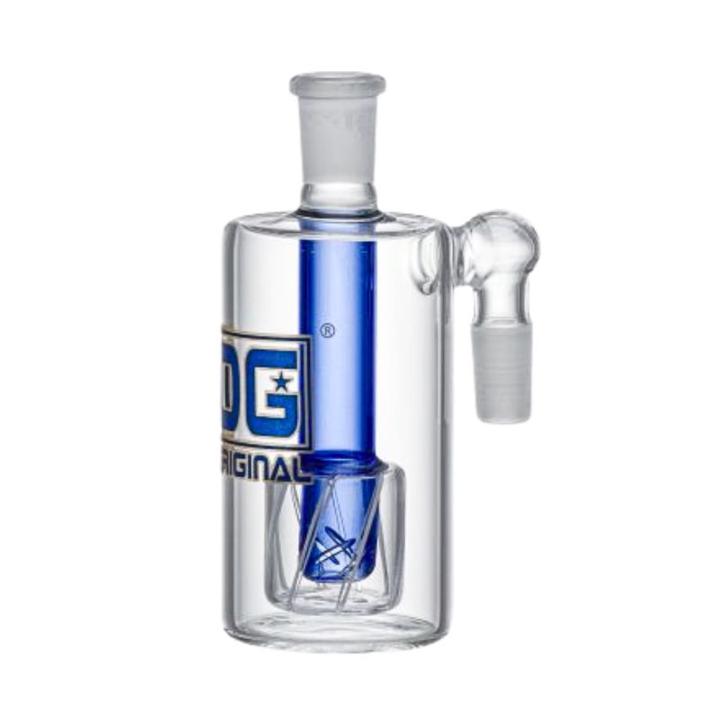 14mm 90 Degree OG Original Showerhead UFO Perc Ash Catcher Accessories Arsenal Blue 