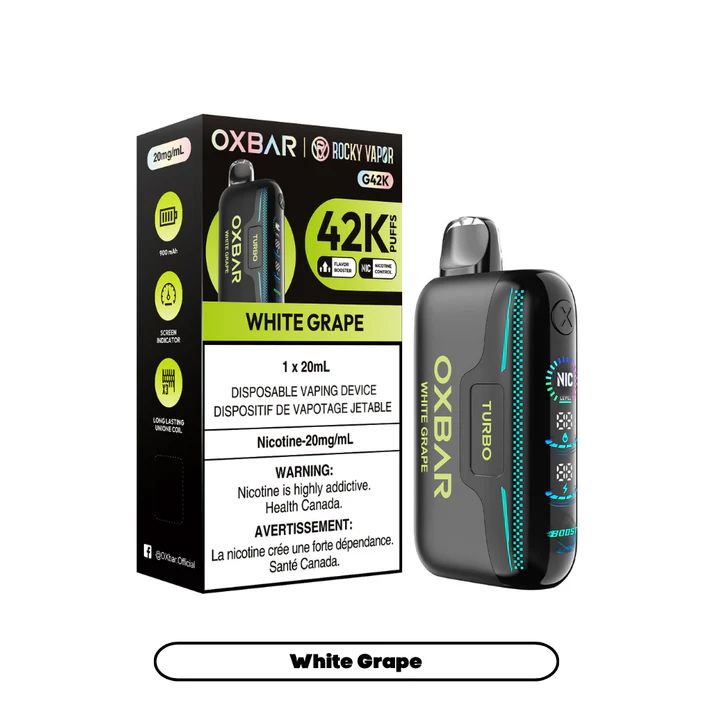 White Grape - Oxbar 42k Disposable Oxbar 42k 20mg - 2% 