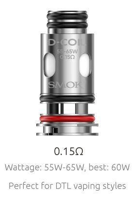 D-COIL Replacement Coils (Single Coil) coil SMOK MESHED 0.15 ohm: 55 – 65W 