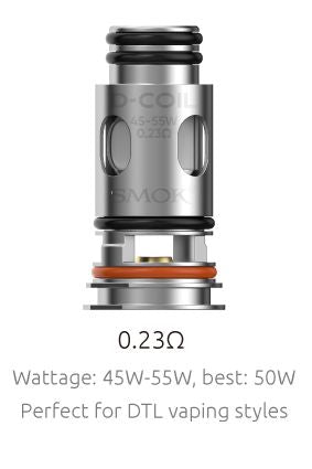 D-COIL Replacement Coils (Single Coil) coil SMOK MESHED 0.23 ohm: 45 – 55W 