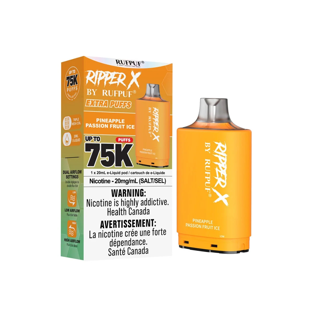 Pineapple Passion Fruit Ice - Ripper X 75K