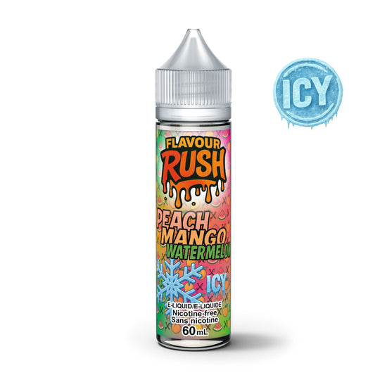 Icy Peach Mango Watermelon - Flavour Rush (Excise) e-liquid COLD TURKEY JUICE INC 