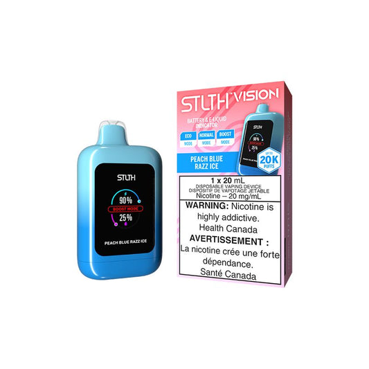 Peach Blue Razz Ice - Stlth Vision 20k Disposable Stlth Disposables 20mg - 2% 
