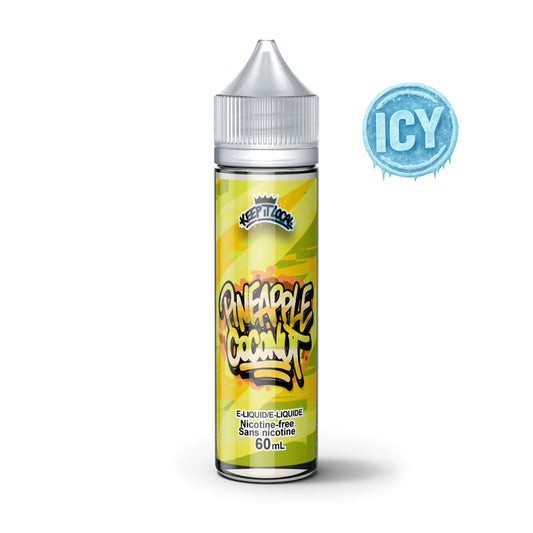 Icy Pineapple Coconut - Keep It Local ICY e-liquid COLD TURKEY JUICE INC 
