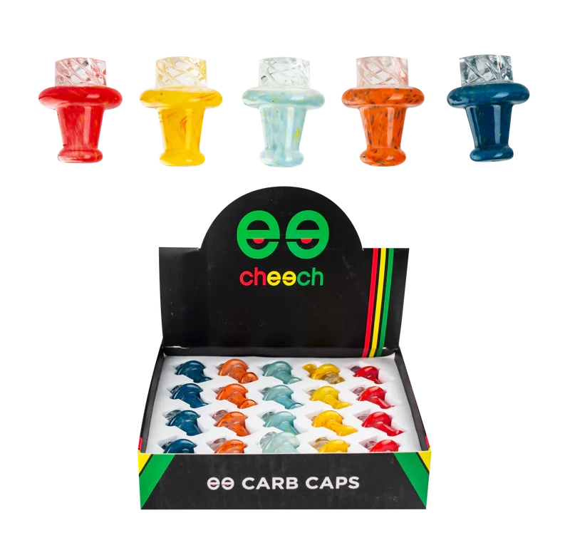 Cheech Diamond Cut Carb Cap Accessories Cheech Red 