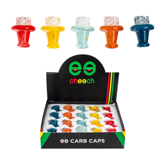Cheech Diamond Cut Carb Cap Accessories Cheech Red 