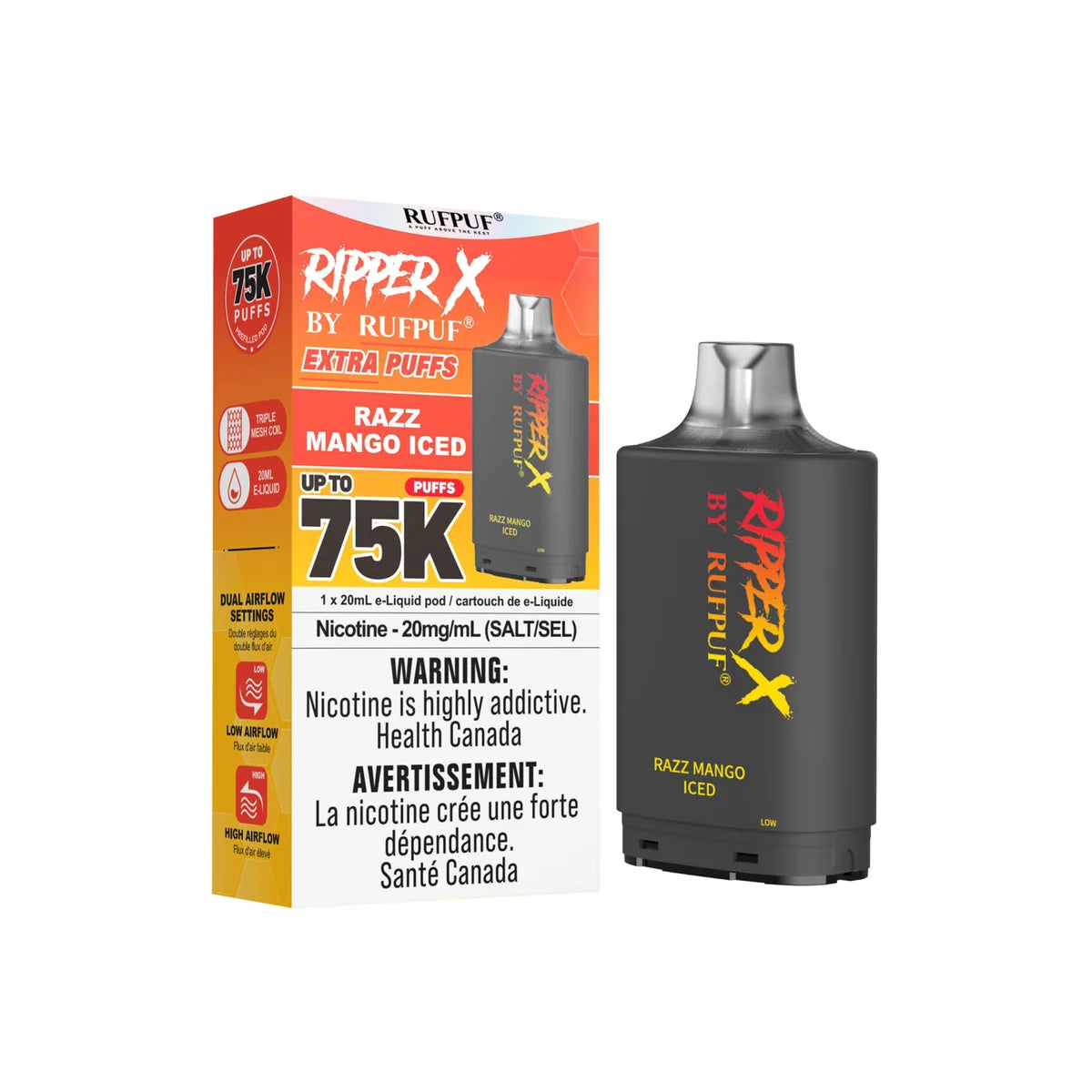 Razz Mango Ice - Ripper X 75K