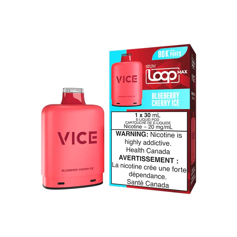 Blueberry Cherry Ice - STLTH Loop Max X Vice Pod Disposable STLTH LOOP MAX 