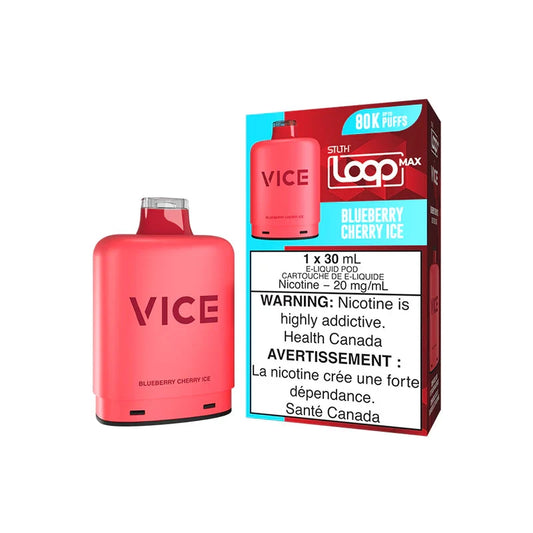 Blueberry Cherry Ice - STLTH Loop Max X Vice Pod Disposable STLTH LOOP MAX 
