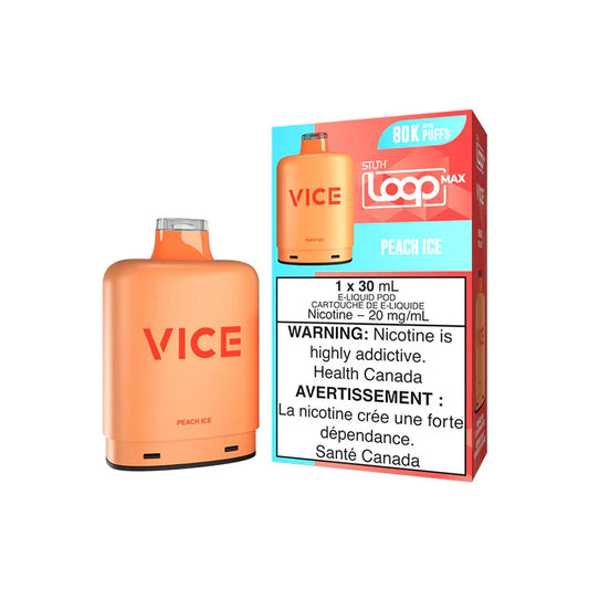 Peach Ice - STLTH Loop Max X Vice Pod Disposable STLTH LOOP MAX 20mg - 2% 