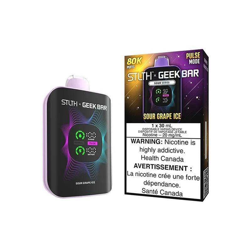 Sour Grape Ice - Stlth X Geek Bar 80k Disposable Stlth X Geek Bar 80K 