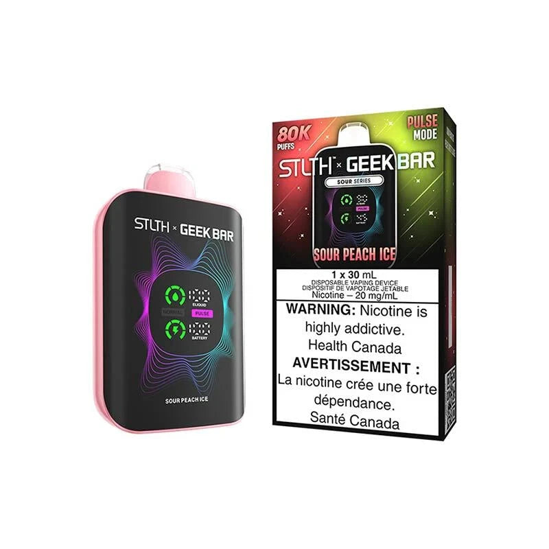 Sour Peach Ice - Stlth X Geek Bar 80k Disposable Stlth X Geek Bar 80K 