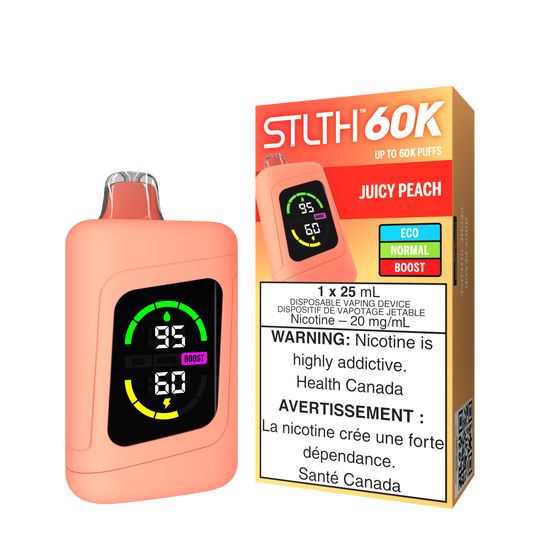 Juicy Peach - STLTH 60k Disposable Stlth 60k 20mg - 2% 