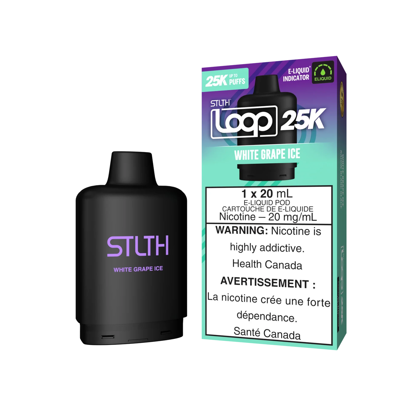 White Grape Ice - STLTH Loop 25k Disposable STLTH LOOP 