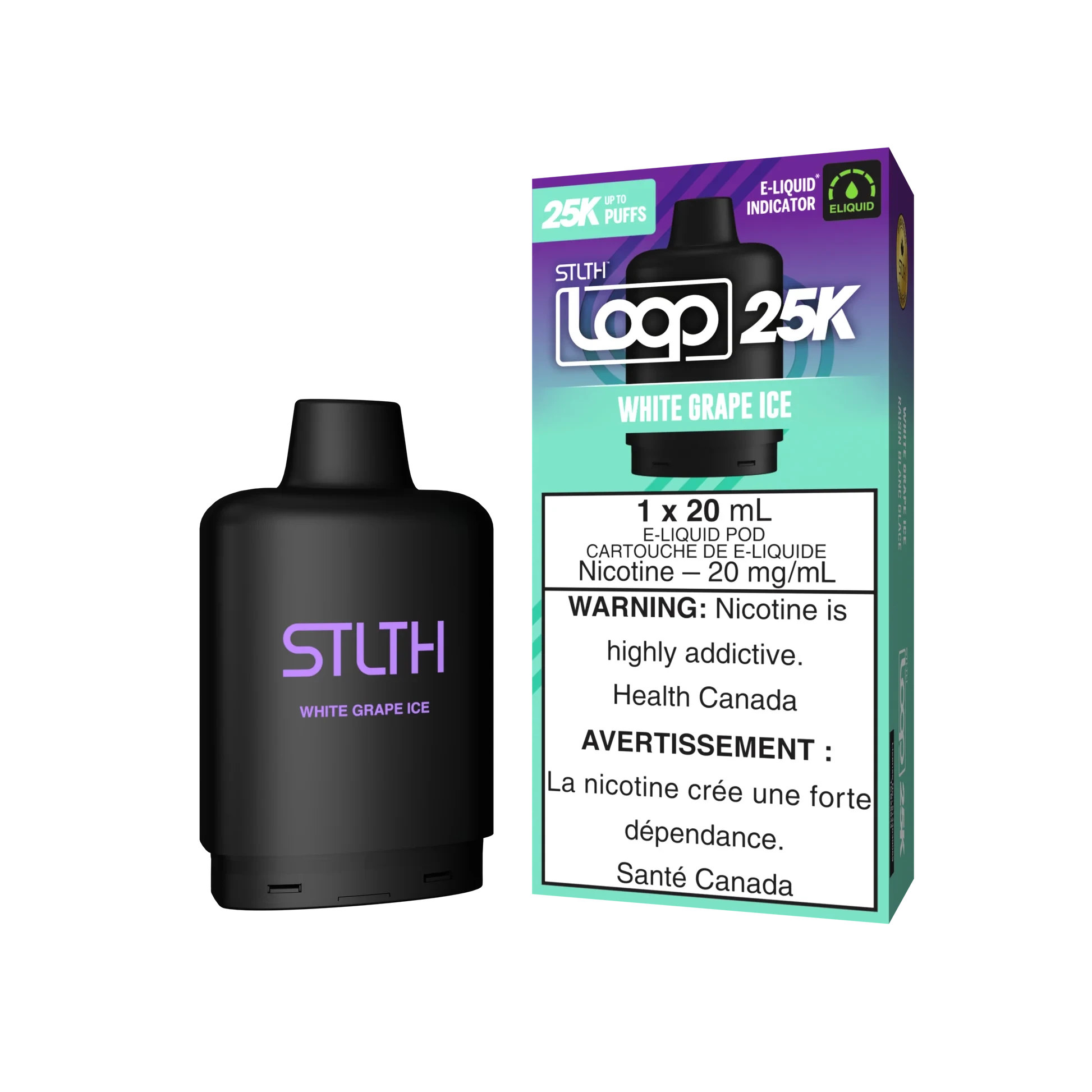 White Grape Ice - STLTH Loop 25k Disposable STLTH LOOP 