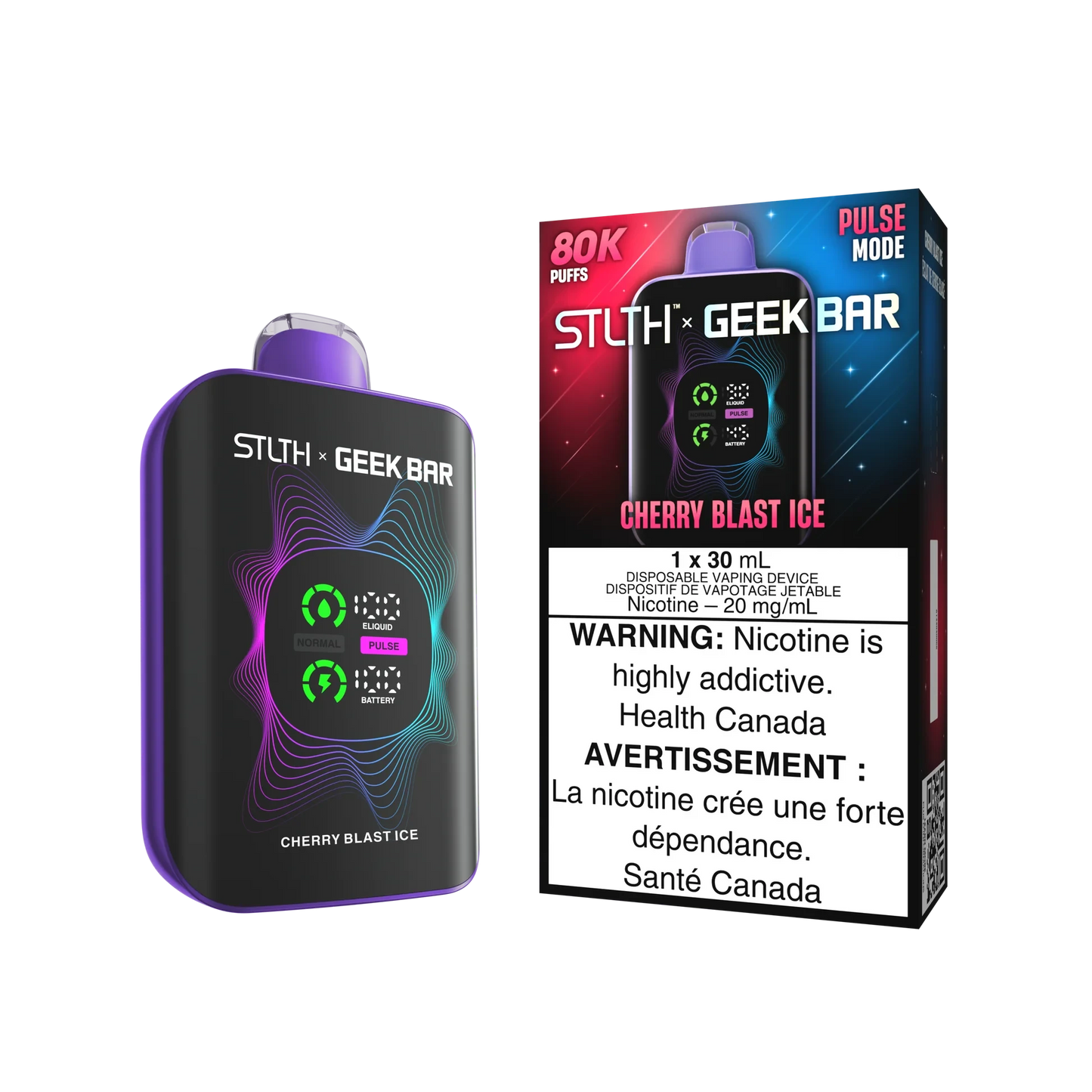 Stlth X Geek Bar 80k Chery Blast Ice Disposable Stlth X Geek Bar 80K 