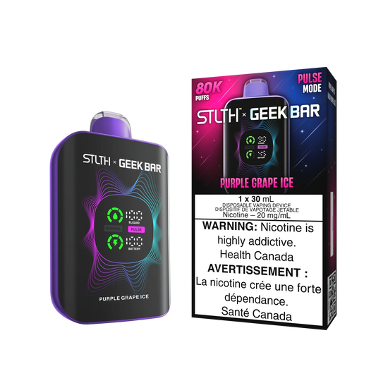 Purple Grape Ice- Stlth X Geek Bar 80k Disposable Stlth X Geek Bar 80K 