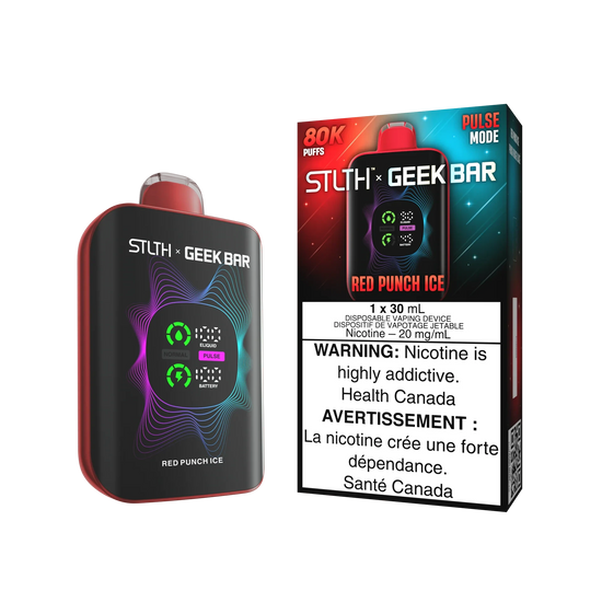 Red Punch Ice - Stlth X Geek Bar 80k Disposable Stlth X Geek Bar 80K 