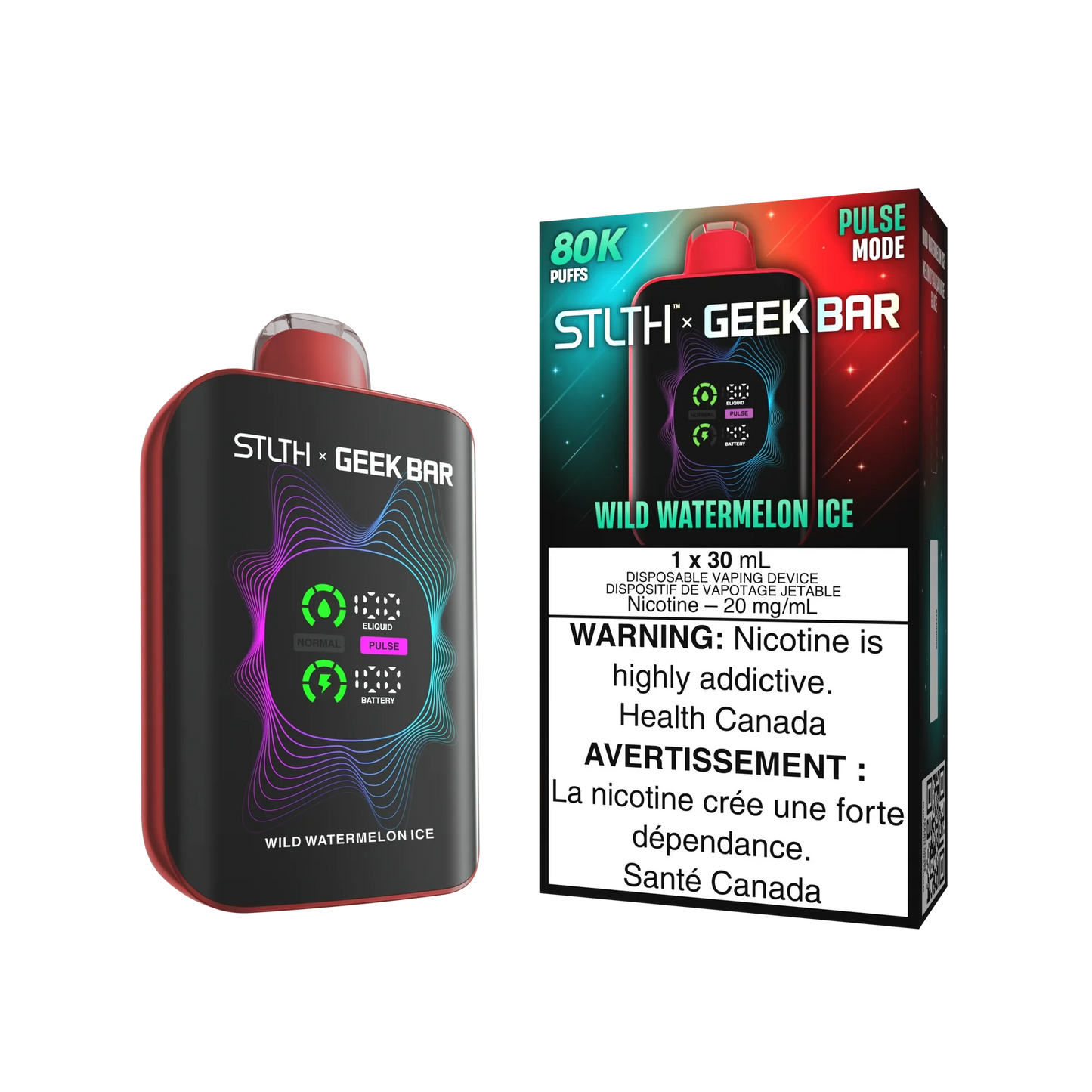 Stlth X Geek Bar 80k Wild Watermelon Ice Disposable Stlth X Geek Bar 80K 