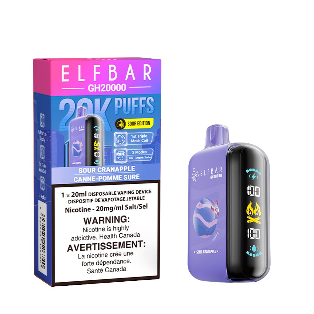 Sour Cranapple - Elf Bar 20k Disposable Elf Bar 20k 20mg - 2% 