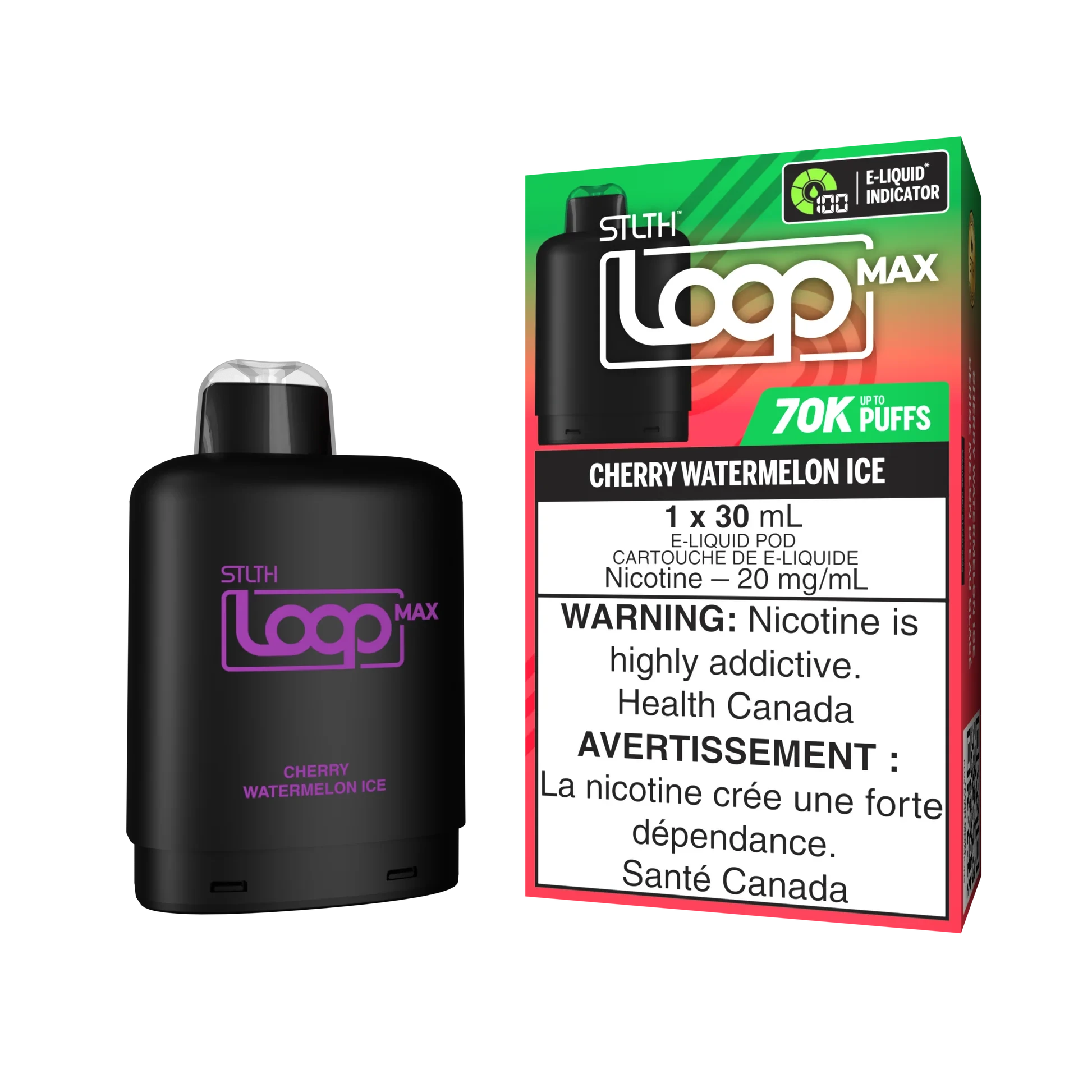 Cherry Watermelon Ice - STLTH Loop MAX 70k Disposable STLTH LOOP MAX 