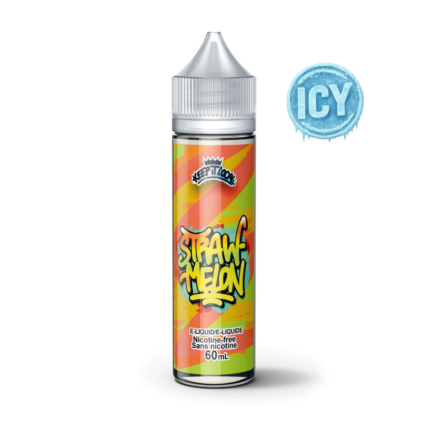 Icy StrawMelon - Keep It Local ICY e-liquid COLD TURKEY JUICE INC 
