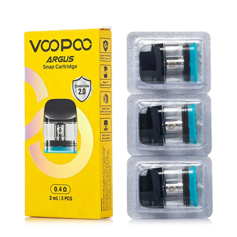 Argus Snap Cartridges (Single Pod) 2ML PODS VOOPOO 0.4Ω 
