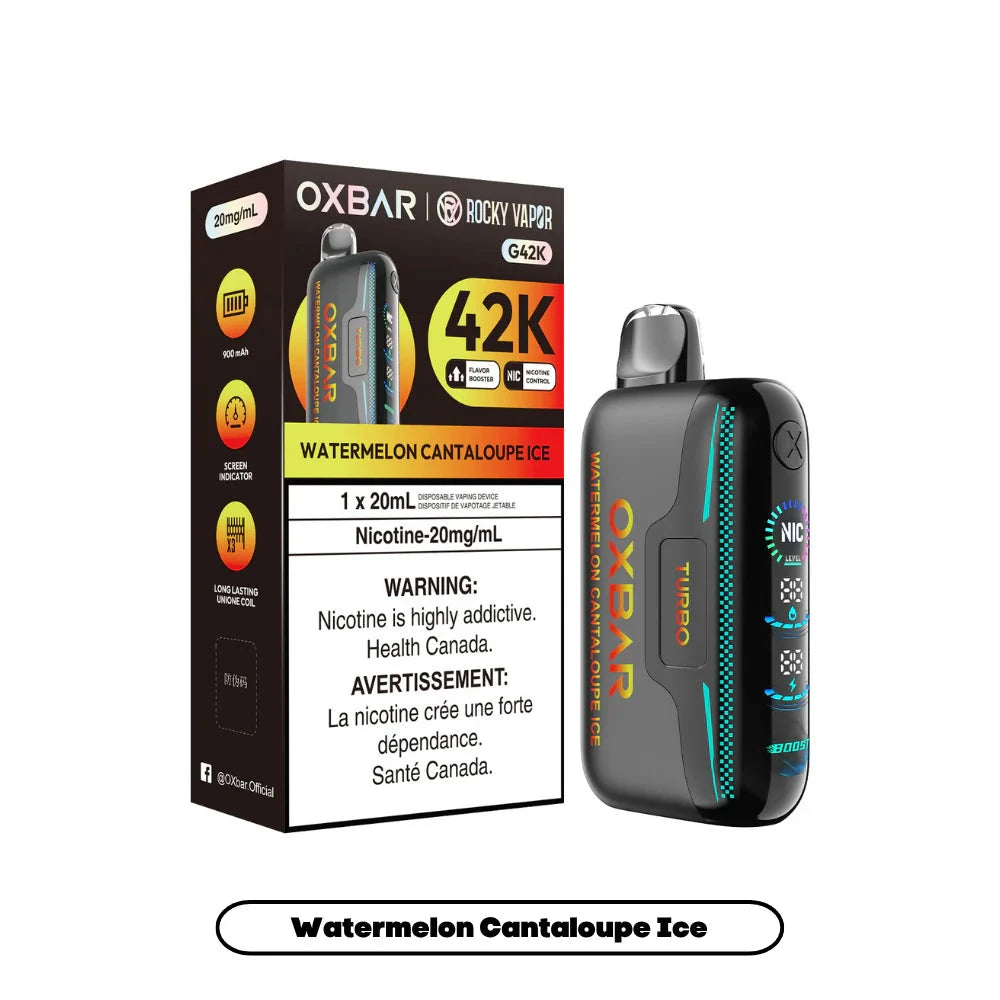 Watermelon Cantaloupe Ice Oxbar 42k Disposable Oxbar 42k 20mg - 2% 