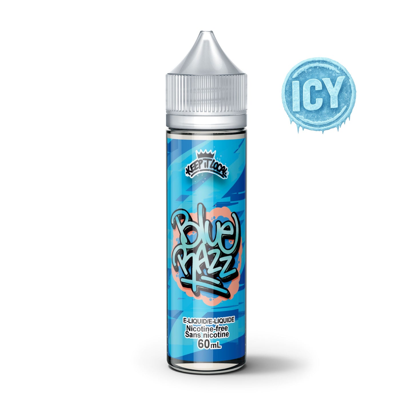 Icy Blue Razz - Keep It Local ICY e-liquid COLD TURKEY JUICE INC 