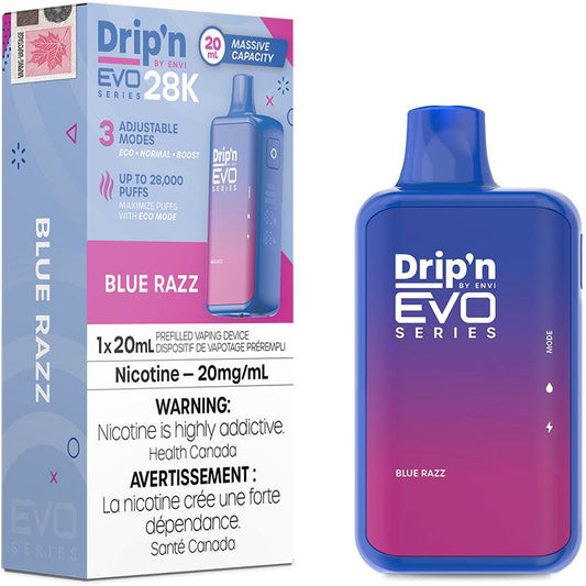 Blue Razz - Drip'n Evo 28k Disposable Envi 20mg - 2% 