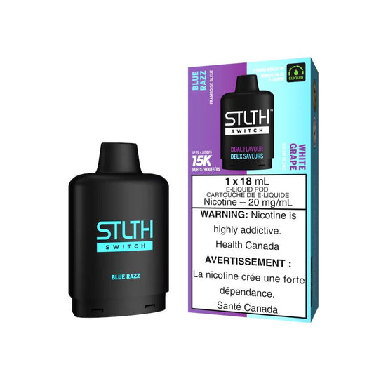 Blue Razz/White Grape - STLTH Switch 15k Disposable STLTH SWITCH 20mg - 2% 