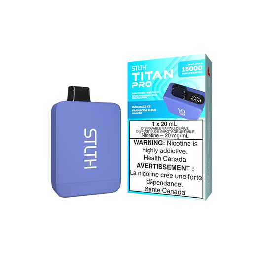 Blue Razz Ice - Stlth Titan Pro Disposable Stlth Disposables 20mg - 2% 