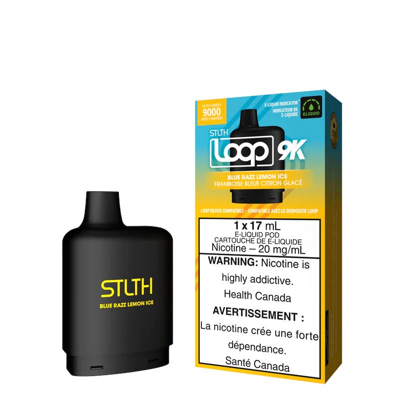 Blue Razz Lemon Ice - STLTH Loop 9K Disposable STLTH LOOP 20mg - 2% 