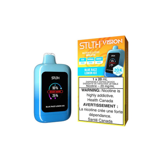 Blue Razz Lemon Ice - Stlth Vision 20k Disposable Stlth Disposables 20mg - 2% 
