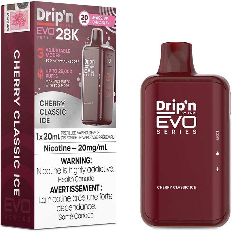 Cherry Classic Ice - Drip'n Evo 28k Disposable Envi 20mg - 2% 