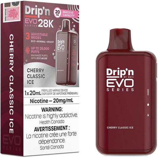 Cherry Classic Ice - Drip'n Evo 28k Disposable Envi 20mg - 2% 