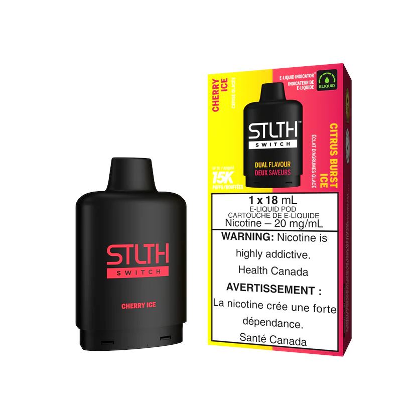 Cherry Ice/Citrus Burst Ice - STLTH Switch 15k Disposable STLTH SWITCH 20mg - 2% 