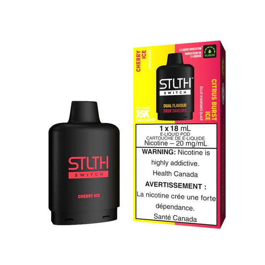 Cherry Ice/Citrus Burst Ice - STLTH Switch 15k Disposable STLTH SWITCH 20mg - 2% 