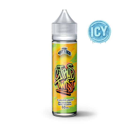 Icy Citrus Twist - Keep It Local ICY e-liquid COLD TURKEY JUICE INC 