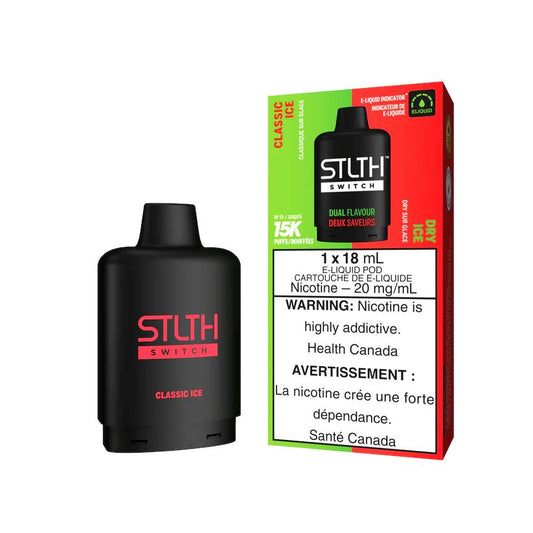 Classic Ice/Dry Ice - STLTH Switch 15k Disposable STLTH SWITCH 20mg - 2% 