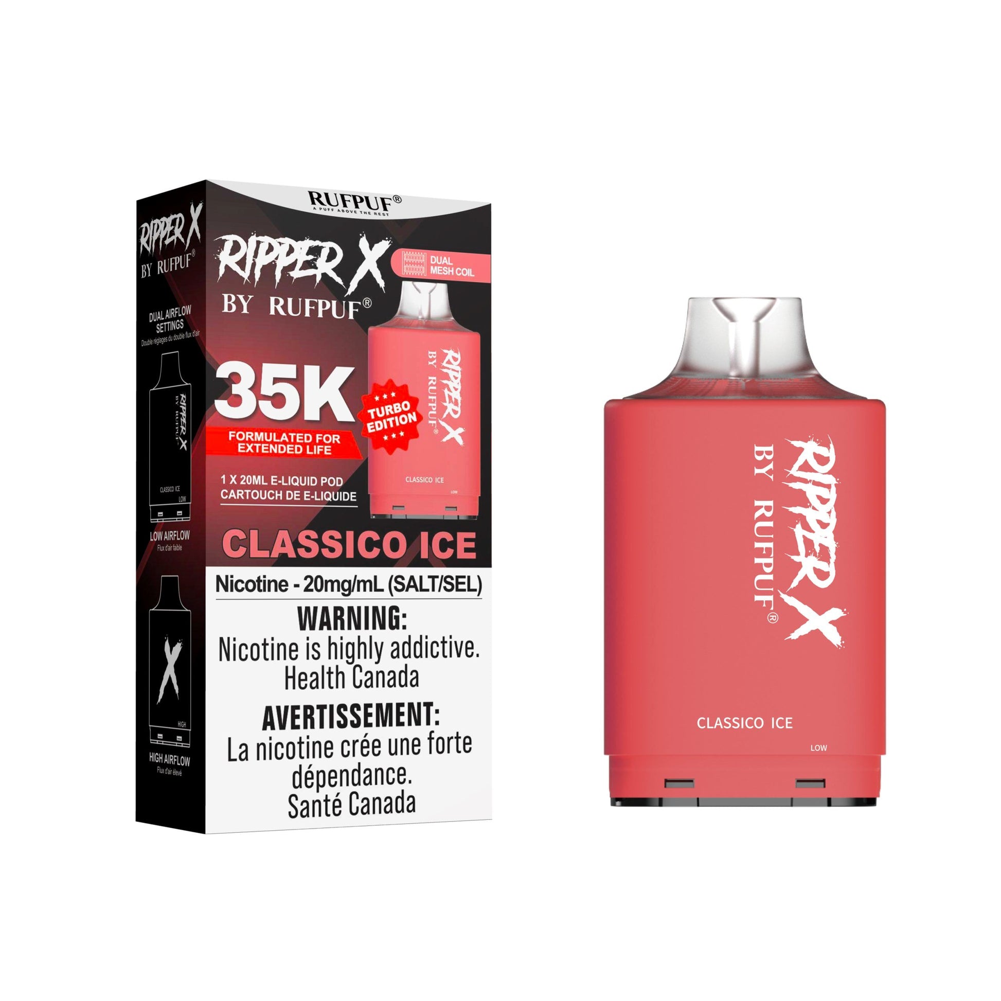 Classico Ice - Ripper X 35k Disposable Ripper X 35k 20mg - 2% 