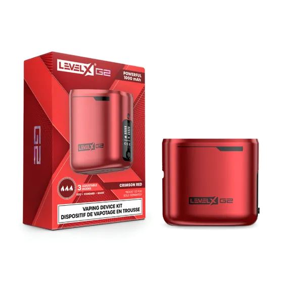 Level X G2 Device Closed Pod System Level X Crimson Red 