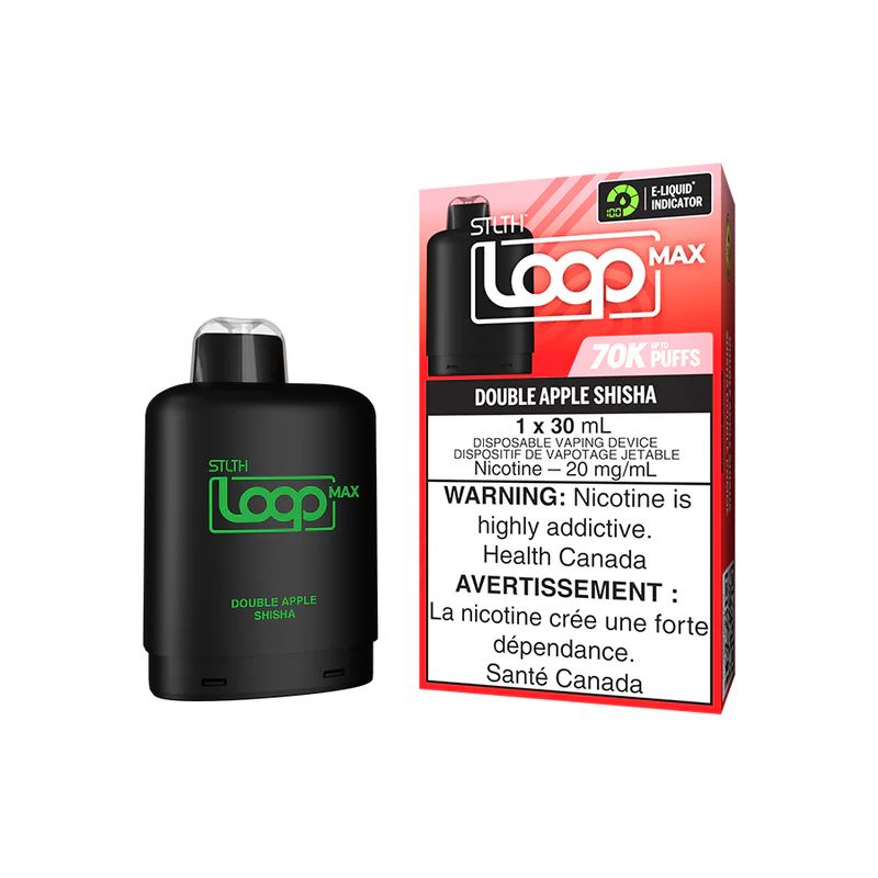 Double Apple Shisha - STLTH Loop MAX 70k Disposable STLTH LOOP MAX 