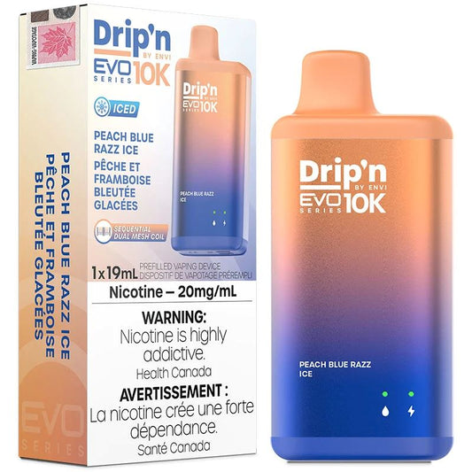 Peach Blue Razz Ice - Drip'n Evo Disposable Envi 