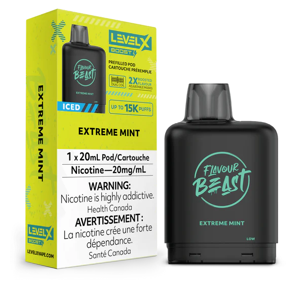 Extreme Mint - Flavour Beast Level X Boost Disposable Level X 20mg - 2% 